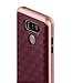 LG G6 Case, Caseology [Parallax Series] Slim Dual Layer Protective Textured Geometric Cover Corner Cushion Design for LG G6 (2017) - Burgundy