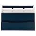Smead Mini Stadium File, 3 Pockets, Small Front Pocket, Expanding, Letter Size, Navy (70231)