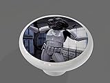 Alien Trooper High Gloss Ceramic Drawer Knob
