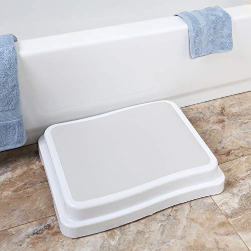 Support Plus Stackable Bath Steps - Slip-Resistant Safety Step Stools Platform for Bathroom and Household Use - Set of 3