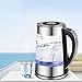 Soing Electric Kettle Pro,1.8L Glass Water & Tea Cordless Boiler,Variable Temperature Control & 24 Hours Keep-Warm Function,Detachable Tea Filter,Blue LED Indicator Light,Auto Shut-Off & Advanced Boil-Dry Protection,100% Food-Grade Stainless Steel,1500W Fast Heating