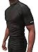 Optimal Human BJJ Jiu Jitsu Short Sleeve Rashguard - No Gi Fight Rash Guard - for Grappling, MMA, Wrestling | IBJJF Approved