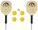 Pickled-Up Pickleball Paddle Set (Includes 2 Wooden Pickleball Paddles, 4 Polymer Pickleballs And 1m Spare Overgrip Tape)