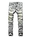 Men’s Straight Slim Fit Ripped Jeans with Distressed Holes Relaxed Denim Pants