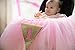 Posh Peanut 1st Birthday Tutu Skirt for High Chair Party Decorations for Your Baby Girl Special Day (Pink)