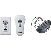 Monte Carlo CK300 Traditional Reversible Wall-Hand-held Combo Remote Control Kits Collection in White Finish, See image