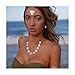 Canboer Black Rope Natural Shell Beads Beach Choker Necklace Handmade Hawaii Jewelry for Girls Women Ladies