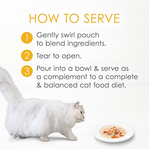 Purina Fancy Feast Limited Ingredient Wet Cat Food Complement, Broths Creamy with Tuna, Chicken