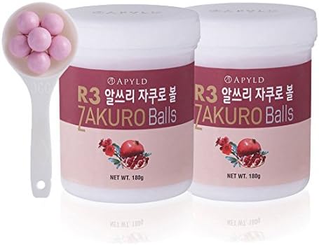 Zakuro Balls 180g(325 balls) 2Pack - Concentrated Pomegranate Extract with CoQ10, Natural Vitamins, Minerals, Citric Acids, and Tannins. Chewable. Manufactured in Umeken Japan. About a 4 month supply.