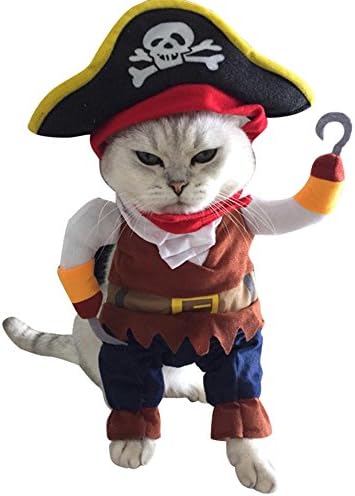 Pet Pirate, Halloween Pirate Cool Cute Dog Pet Cosplay Costume Clothing