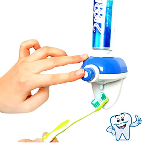 Lihin Gorgeous Luxurious Bathroom Supplies Toothpaste Squeezer Automatic Toothpaste Squeezer Hands Dispenser Toothpaste Squeezer Touch Squeezer Holder