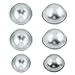 Metal Bath Bomb Mold - Aluminum - 6 Pieces - 3 Sets - Large and Small 2 Sizes (5.5 cm and 6.5 cm) - DIY Your Own Bath Bombs - By Rockrok