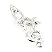 Dreambell 1 pc 925 Sterling Silver Oval Lobster Clasp Charm Carrier Connector Bail
