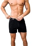 Woolx Men's Merino Wool Boxers - Lightweight & Breathable - Knock Out Odor, Black, Large