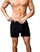 Woolx Men's Breathe Boxers, Lightweight, Breathable Merino Wool Underwear Knocks Out Odor, Black, Large