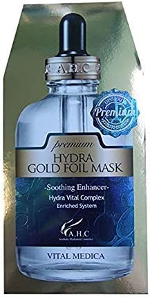 AHCA.H.C Premium Hydra Gold Foil Mask (25G X 5Pcs)