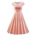 iLover Womens Classy Vintage Audrey Hepburn Style 1940's Rockabilly Evening Dress