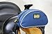 TrailMax 500 Series Saddle Pommel Pocket Bag for Horse Trail Riding; Saddle Bag for Western & Endurance Saddles; Cellphone Horn Bag; Trail Riding Cellphone Pommel Pocket; Glacier Blue & Frost