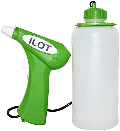 iLOT FET001 No-Squeeze Battery-operated Garden Water Sprayer with 1000ml Bottle for Liquid Fertilizer, Pesticide and Herbicide Control
