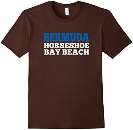 Men's BERMUDA Horseshoe Bay Beach T-Shirt Medium Brown