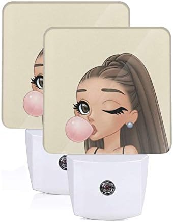 Ari-Ana Cute Gran-De LED Night Light Lamp Bed Lamp Set of 2 with Dusk to Dawn Sensor