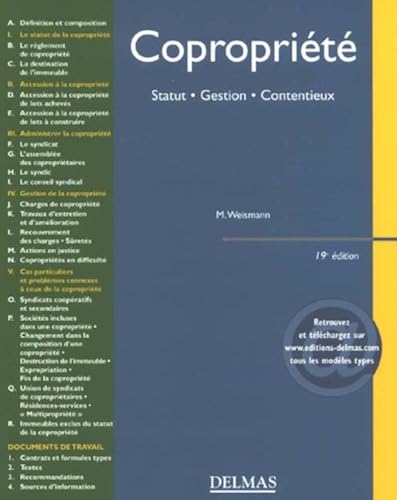 Download Copropriété : Statut - Gestion - Contentieux PDF