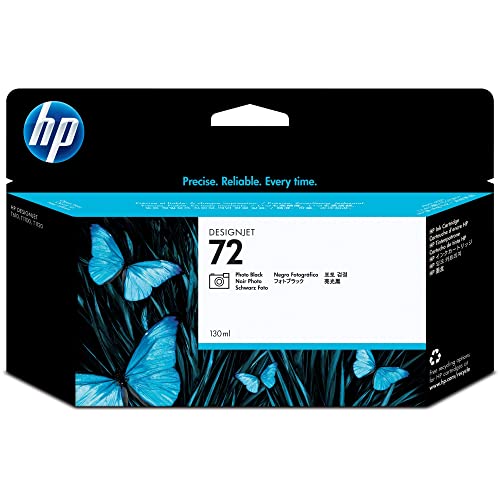 HP 72 Fotoschwarz 130 ml Original Druckerpatrone (C9370A) mit originaler HP Tinte für T2300 eMFP, T1300, T1200, T1120, T1100, T1100 MFP, T795, T790, T