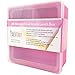 The Parent Diary All Silicone Lunch Box Meal Prep Container for Kids or Adults, Kid Friendly Easy to Open Lid (3 Compartment, Pink - 3 Compartments)