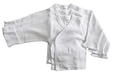 Bambini Long Sleeve Side Snap With Mittens - 3 Pack - Newborn - White