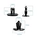GOOACC Nylon Bumper Fastener Rivet Clips Automotive Furniture Assembly Expansion Screws Kit Auto Body Clips 7.5mm - 20PCS