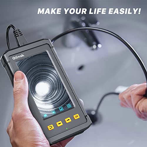Oiiwak 50FT Sewer Camera, Upgraded 1080P Borescope Inspection Camera