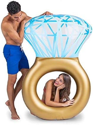 CXUKUN Inflatable Diamond Float Bed - Water Swimming Ring Floating,Water Fun Large Blow Up Summer Beach Swimming Raft/Air Mattress for Kids Adults