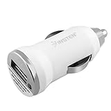 Accessory Sonic Mini USB Car Charger Vehicle Power Adapter (White)