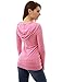 PattyBoutik Hooded Crossover V Neck Trim Long Sleeve Tunic