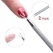 Cuticle Pusher Gel Polish Remover, MelodySusie Stainless Steel Triangle Cuticle Peeler Scraper Set Remove Gel Nail Polish, Manicure, Pedicure, Nail Art Tools, 2 Pcs