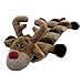 Outward Hound Squeaker Matz Squeaky Reindeer Dog Toy – Interactive Cuddly Holiday Soft Toy for Dogs - Tough & Durable Plush Christmas Toy for Awesome Pets