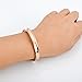 Areke Stainless Steel Cuff Bracelets for Women Girls High Polished Bracelet Bangle Color Gold+Rose Gold+Silver