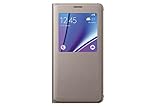 Samsung Galaxy Note 5 Case S-View Flip Cover Folio - Gold