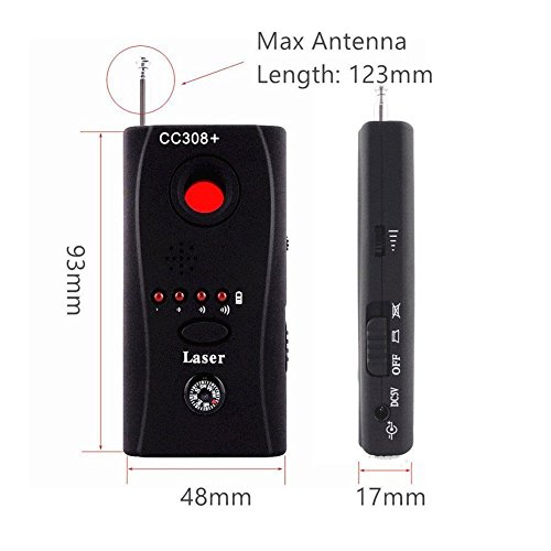 RF Detector Bug Detector Anti-spy Signal Detector Almighty Hidden Camera Laser Lens GSM Device Finder - Thumbnail 6