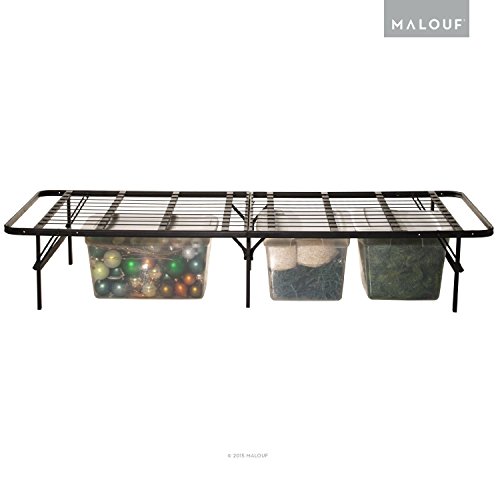 STRUCTURES HIGHRISE HD Folding Metal Bed Frame - 14 Inch High Bi-Fold...