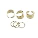 Tabwing New 6 Sets Punk Gold Stack Plain Band Midi Mid Finger Knuckle Ring Set