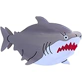Funny Great White Shark Hair Clip,Acetate Claw Clips,Cute Hair Claw Clips for Women,Grey
