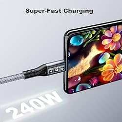 CABLEDECONN Thunderbolt 3 Cable 3ft, 240W