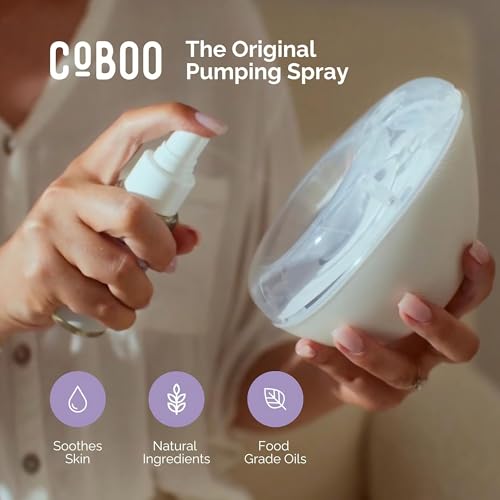 CoBoo The Original Pumping Spray 2 Fl Oz | Organic Lubricant for Breast Pumping | Pump Flange Spray for Breast Shields | Vegan & Lanolin Free, Made in USA | Helps Sore Nipples & Clogged Milk Ducts