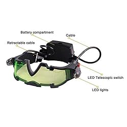 Houkiper Kids Night Vision Goggles, Adjustable Led