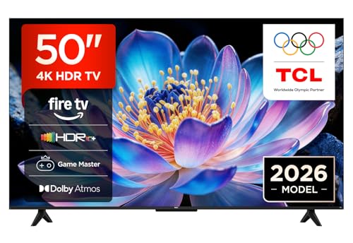 50V6D 50 Pouces 4K HDR, Fire TV, HDR10+, Dolby Atmos, DTS:X, Game Master, Motion Clarity, AirPlay 2, Press & Ask Alexa