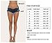 Soojun Women's Sexy Cut Off Low Waist Booty Denim Jeans Shorts, White, US 4
