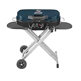 Coleman RoadTrip 285 Portable Stand-Up Propane Grill, Blue