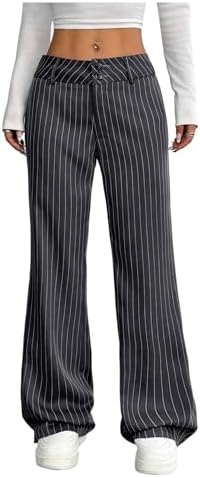 Verdusa Women's Color Block Asymmetrical High Waist Button