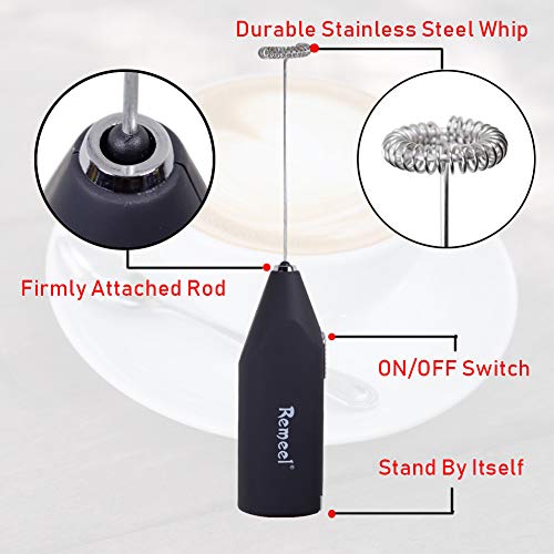 3 Remeel+Handheld+Stainless+Cappuccino+Chocolate